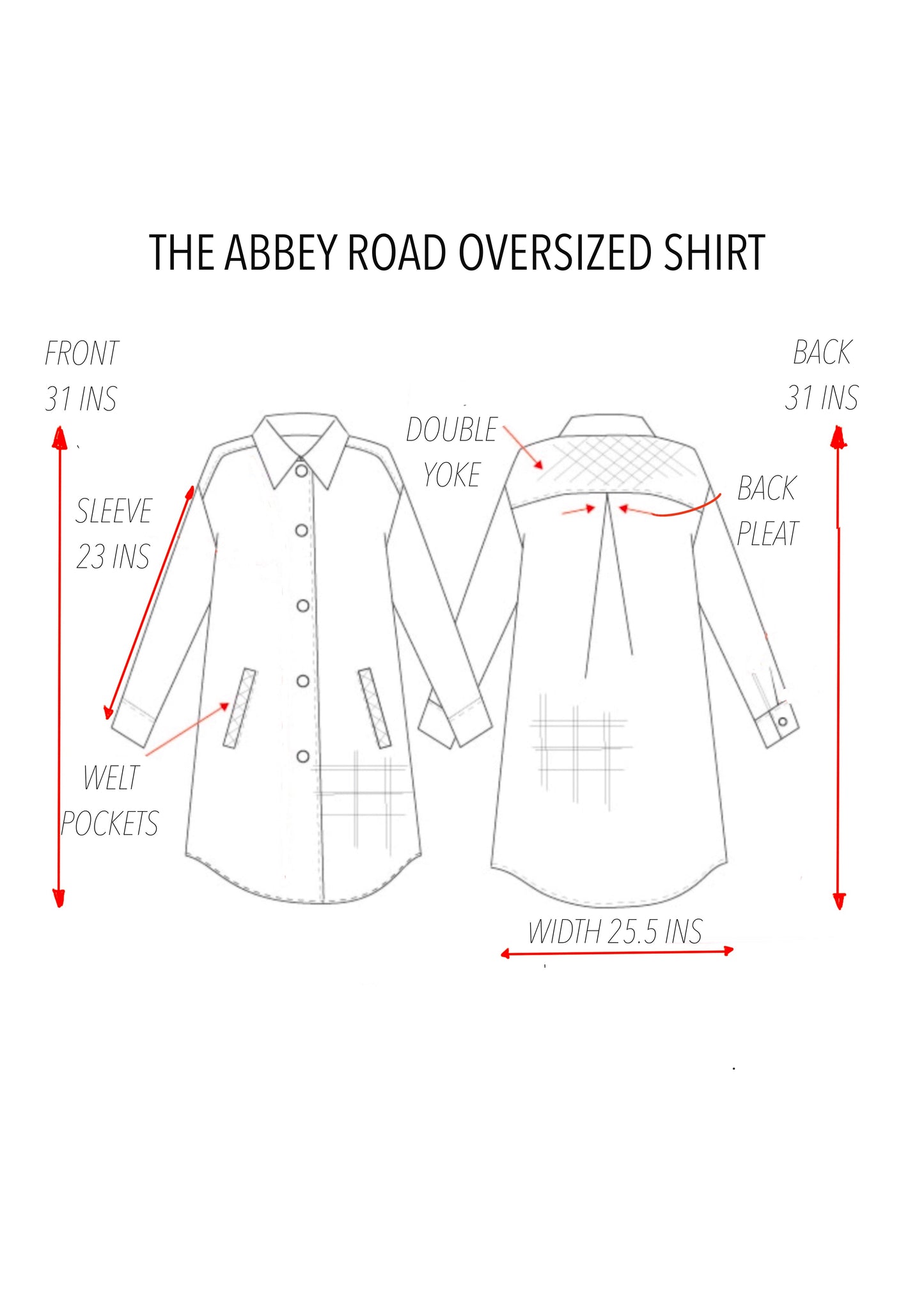 D-THE ABBEY ROAD OVERSIZED SHIRT IN BLACK COTTON VELVET