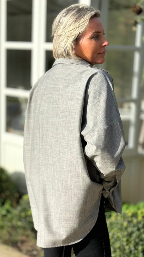 J-THE CHELSEA BLACK AND WHITE CHECK IN FINE MOHAIR AND WOOL