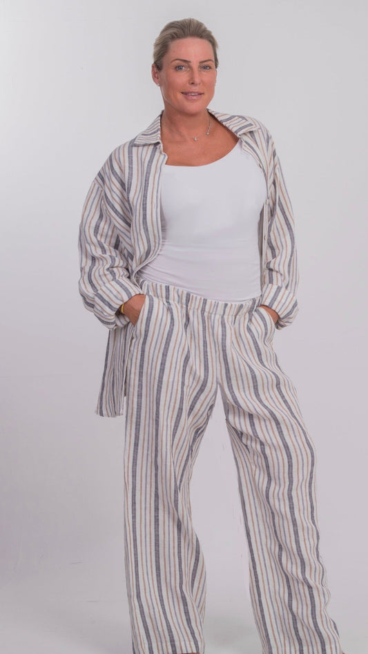 THE CAPRI STRIPED LINEN ENSEMBLE