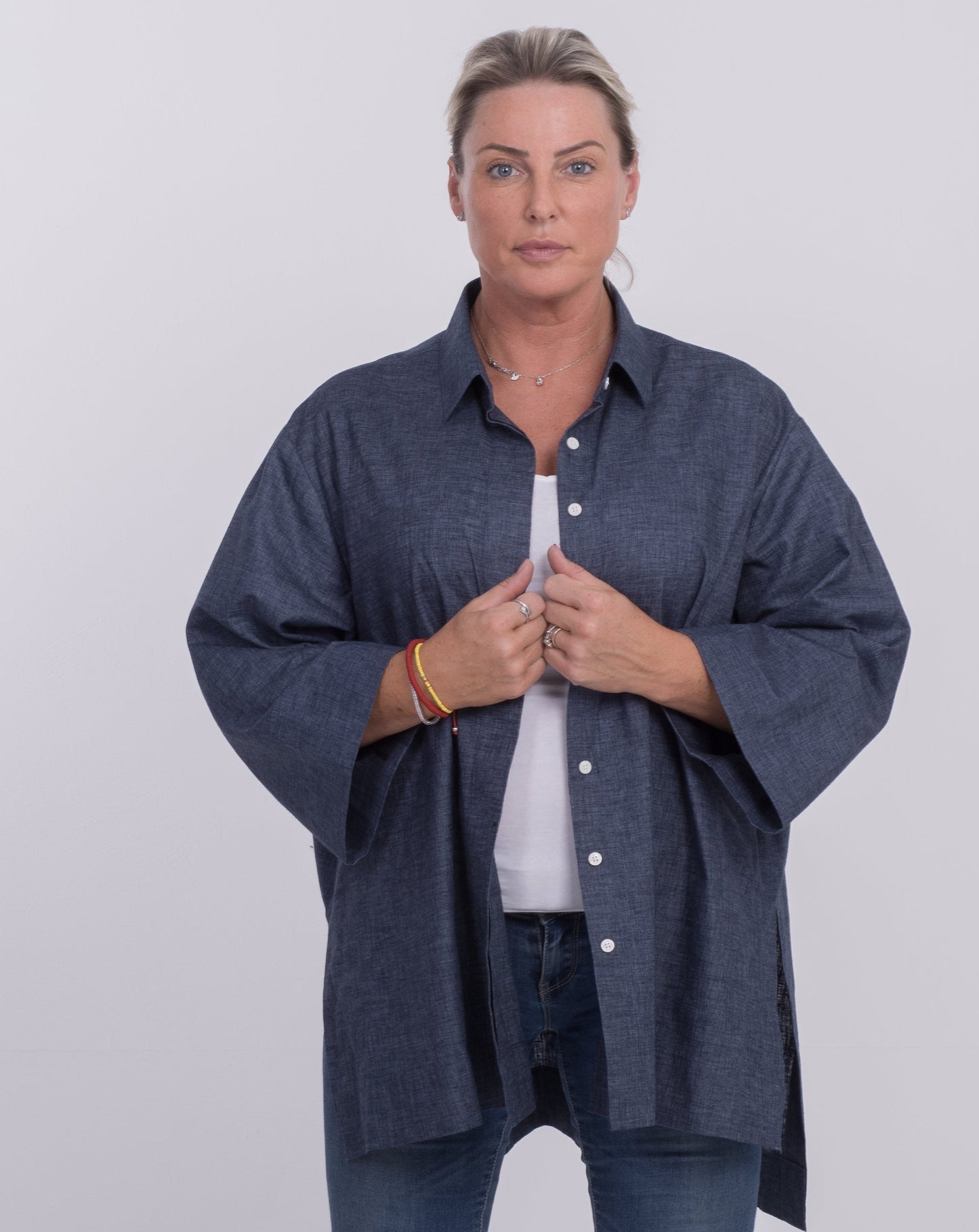 THE EDEN ADMIRAL BLUE OVERSIZED SHIRT