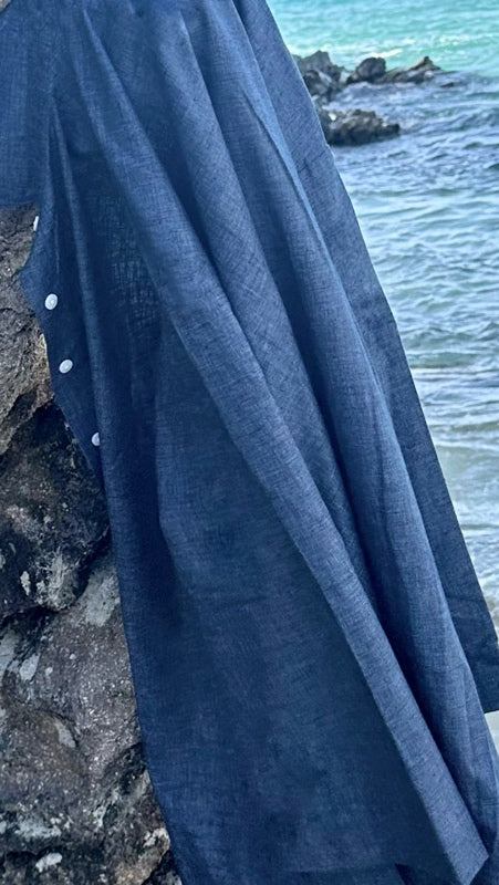 THE EDEN ADMIRAL BLUE OVERSIZED SHIRT