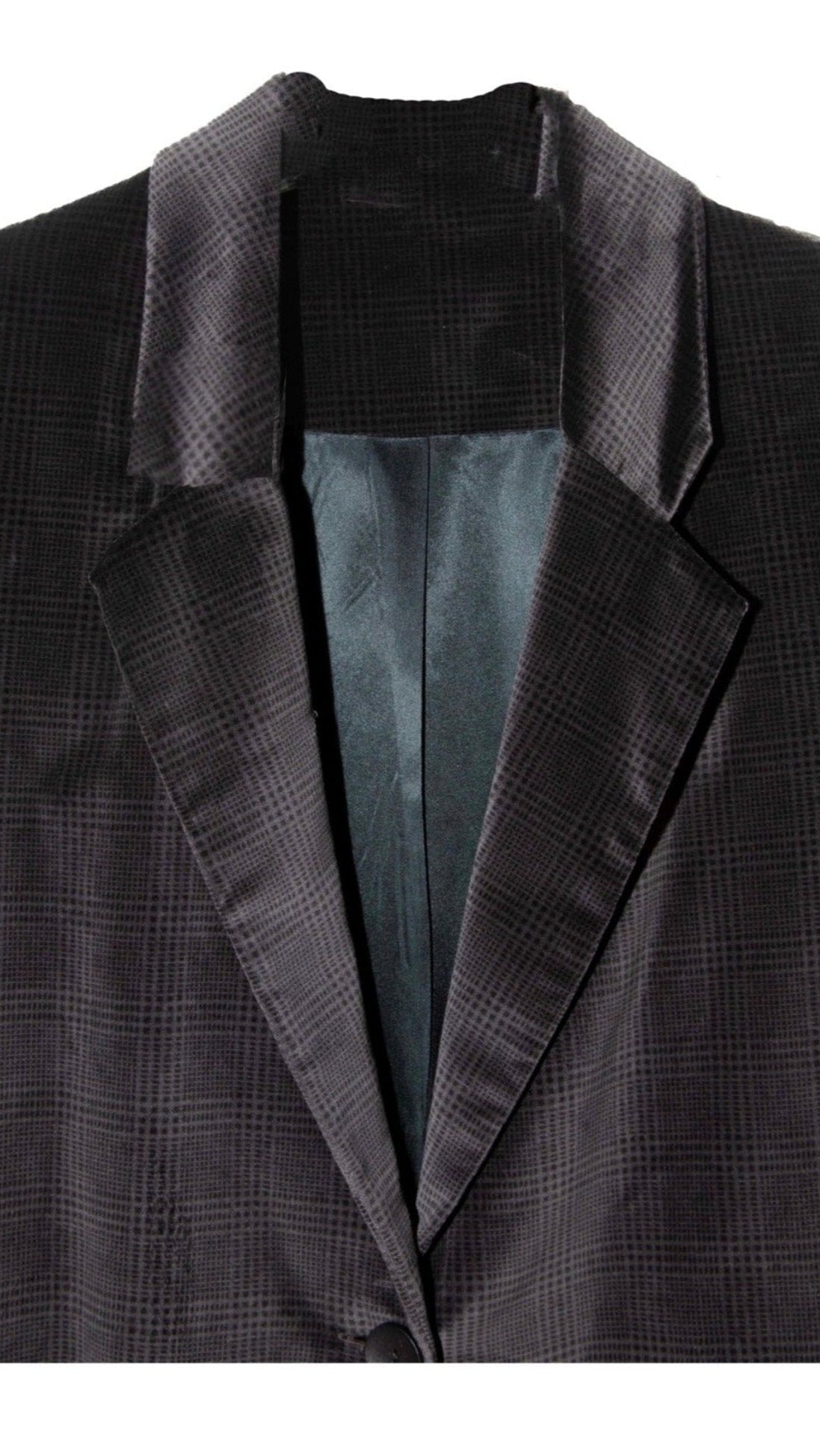 H-THE BOND STREET OVERSIZED JACKET IN FALCON CHECK VELVET