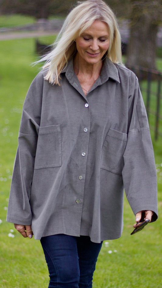 J-THE KNOLE OVERSIZED SHIRT IN KHAKI GREEN